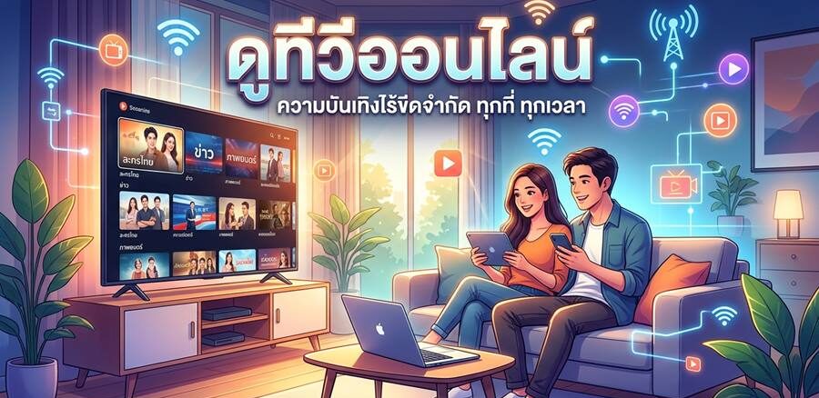 รวมลิ้งก์ดูทีวีออนไลน์สดทุกช่องฟรี HD