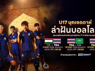 ดูบอลสด ทีมชาติไทย U17 ชิงแชมป์เอเชีย 2026